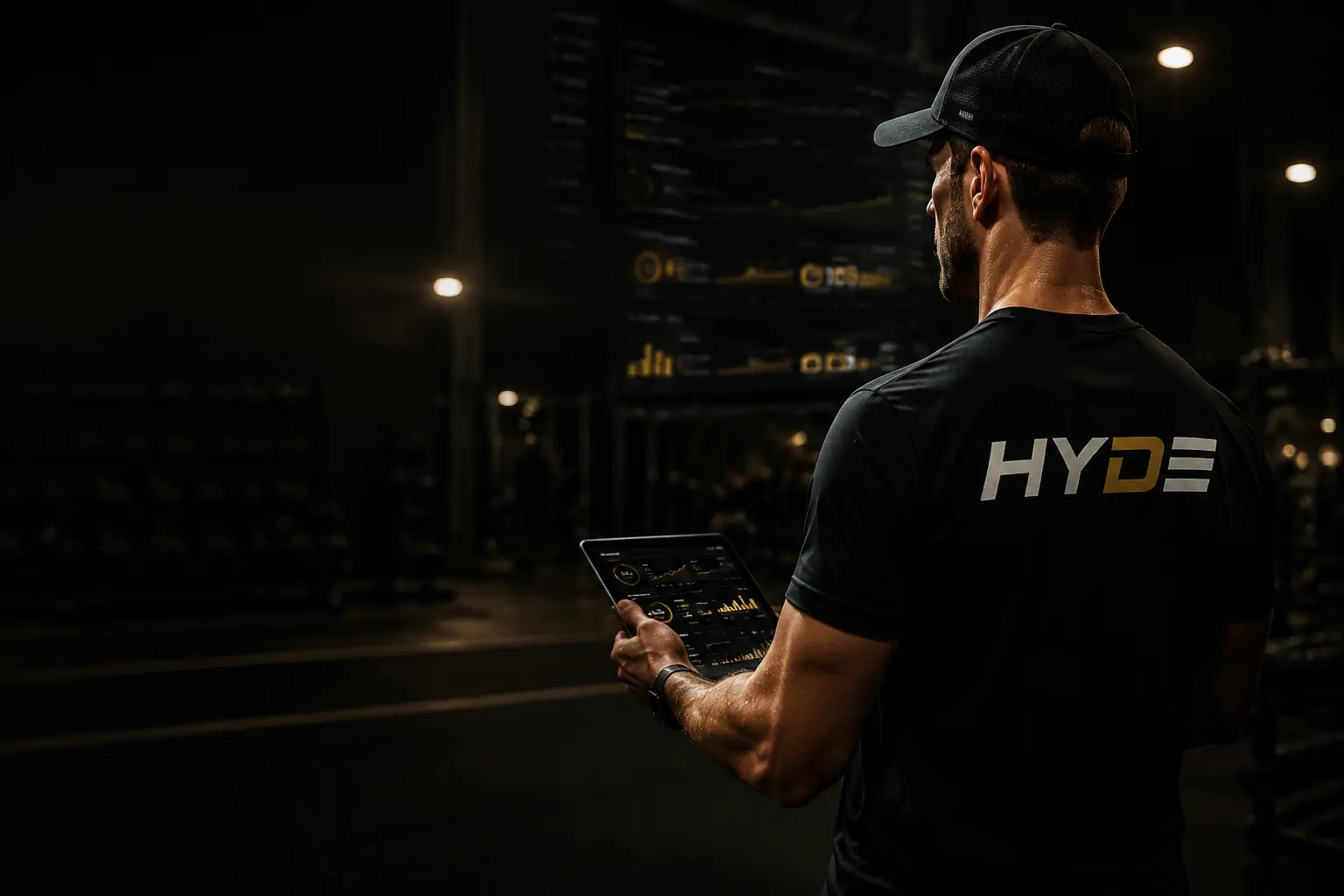 Coach monitoring athlete performance