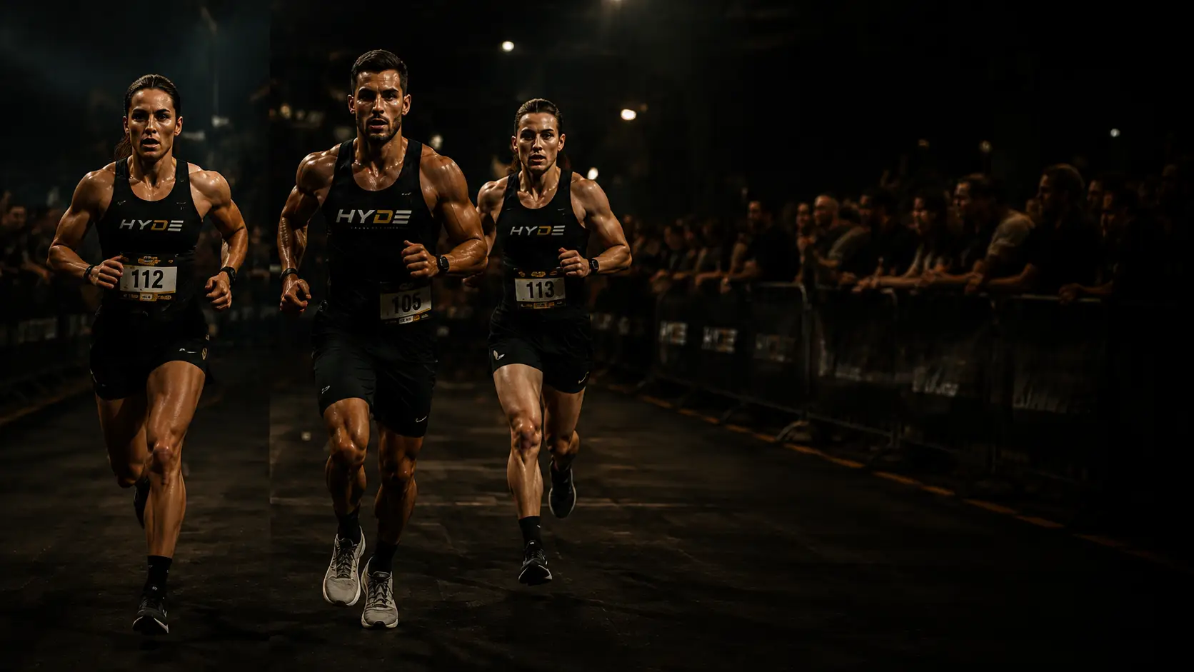 HYDE community athletes running together
